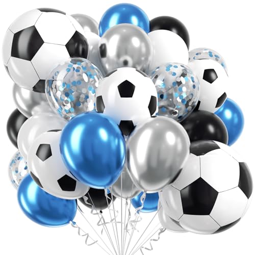 Football Party Balloon Set - 70Pcs Soccer Decorations with Foil Balloons