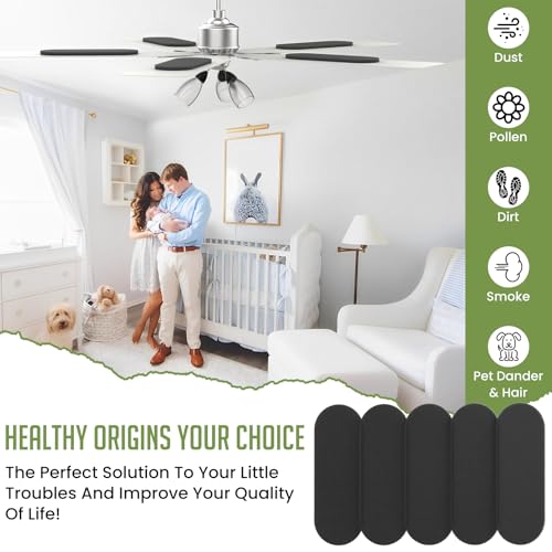 UBANU Universal Ceiling Fan Air Filters 9.84 x 3.54 Inch