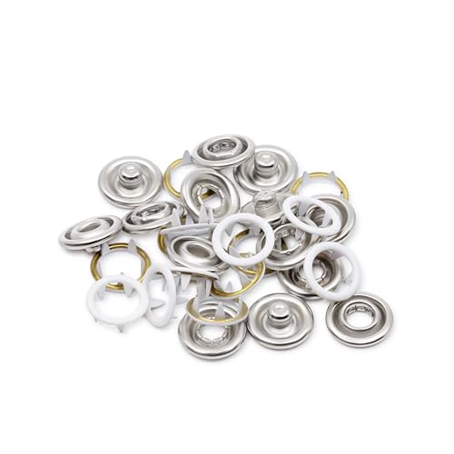 Dritz Size 16 White Snap Fasteners - 7 Count (7/16-Inch)