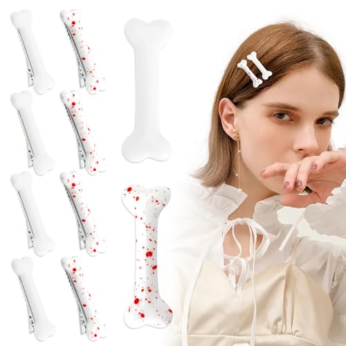 Dog Bone Hair Clips 8 PCS Cute Alligator Barrettes for Cosplay
