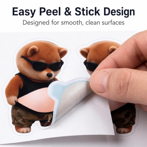 8PCS Squishy Belly Fidget Stickers - Cute Animal Silicone Decals