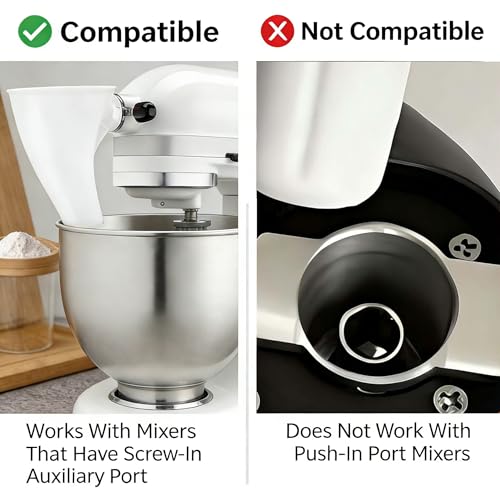 KitchenAid Stand Mixer Flour Funnel - No-Mess Pouring Accessory