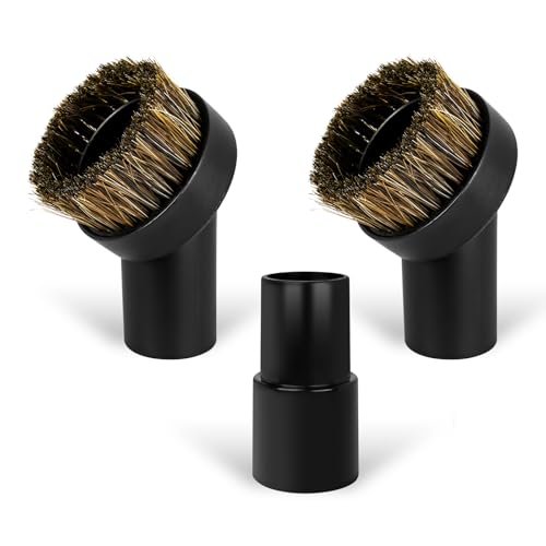 Chaseroad 3-Pack Horse Hair Brush Vacuum Attachments Set