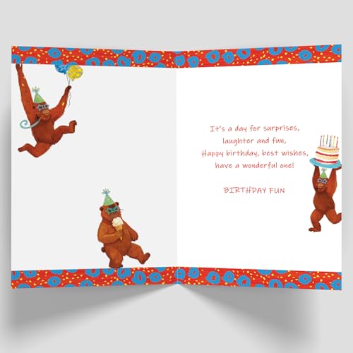 Missonemi 3rd Birthday Card for Boy - Double-Sided Greeting Card