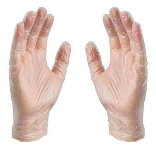 X3 Clear Vinyl Disposable Industrial Gloves - 3 Mil, Latex-Free, Food-Safe