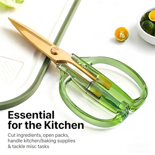 ARCHIKING 7.7-inch Kitchen Shears with Crystal Acrylic Handles
