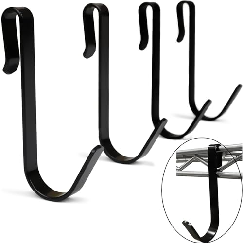 DSkoiph 20 Pcs J Shaped Stainless Steel Hook Set for Home & Office