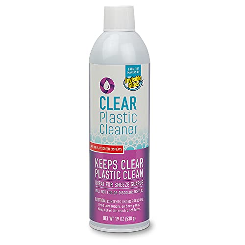 Invisible Glass Clear Plastic Cleaner – Streak-Free Anti-Static 19 oz