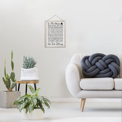 In This House Wooden Wall Sign | Rustic Farmhouse Decor