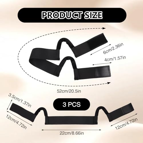 NAFJYR 3-Pack Lace Melting Bands with Ear Cut Outs for Wigs
