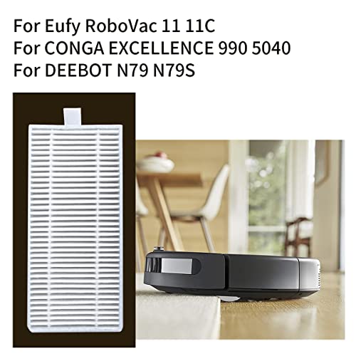 10-Pack HEPA Filters for Ecovacs Deebot N79S & Eufy RoboVac 11