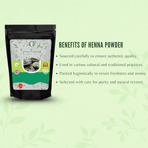 AYURVEDASHREE Natural Pure Henna Powder 50g Triple Sifted Red Hair Dye
