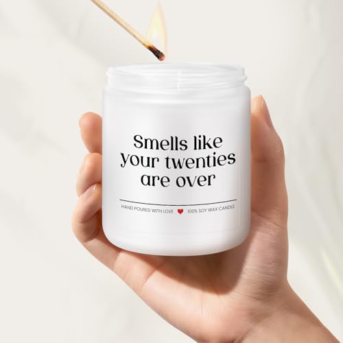 30th Birthday Candle Gift - Funny Lavender Scented 7oz Soy Wax
