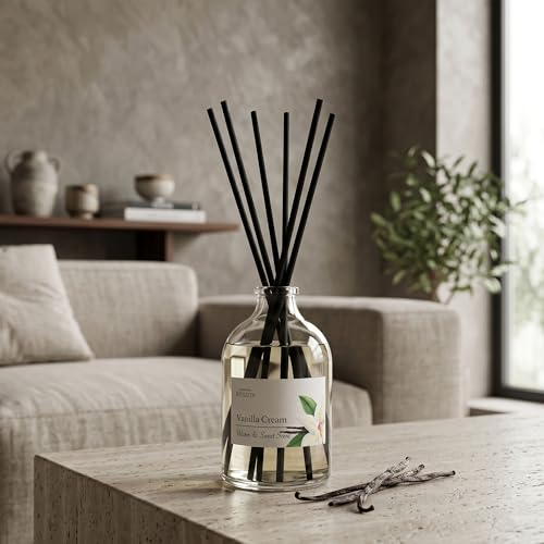Reed Diffuser Set with Glass Bottle & Sticks - Long Lasting Aroma