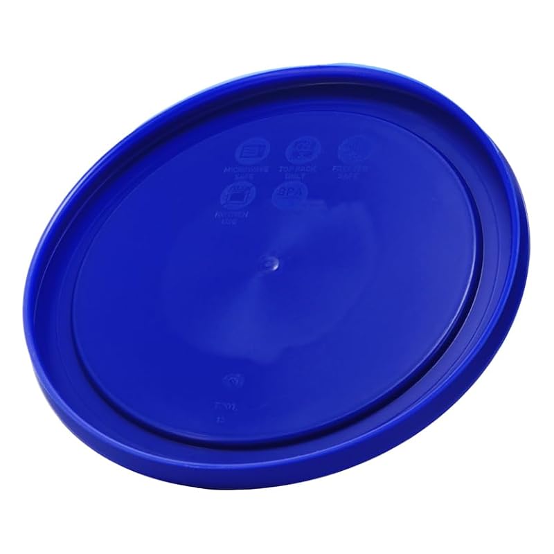 Pyrex 7201-PC 4-Cup Replacement Lid - Cadet Blue BPA-Free Food Storage Cover