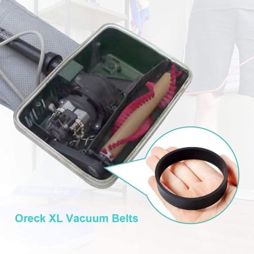 Oreck Vacuum Belts Replacement - 4 Pack for U2000 & XL2000 Models