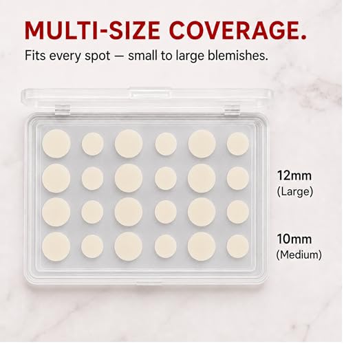Pink Sky Hydrocolloid Pimple Patches - Cute Acne Spot Stickers with Case