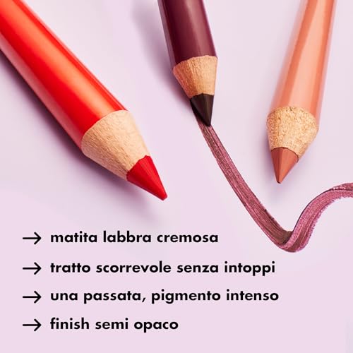 e.l.f. Cream Glide Lip Liner Pencil - Highly Pigmented Semi-Matte Lip Shape