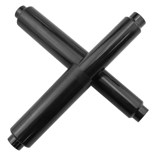 Black Toilet Paper Roller Replacement - 2 Pack, Adjustable 4.3-6.3 Inch