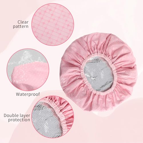 Sorcristy 2 Pcs Heat Cap for Deep Conditioning, Double Layer Hair Processing Cap