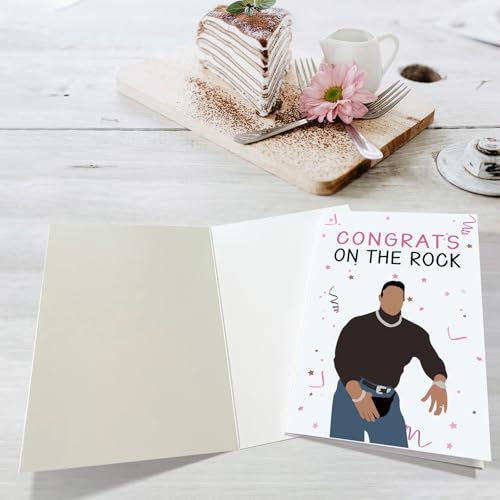 The Rock Engagement Card - Funny Wedding Congratulations Card #2