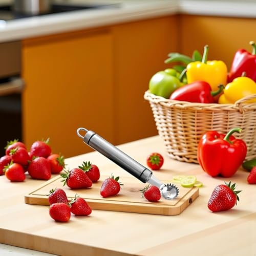 Stainless Steel Strawberry Huller & Tomato Corer Tool