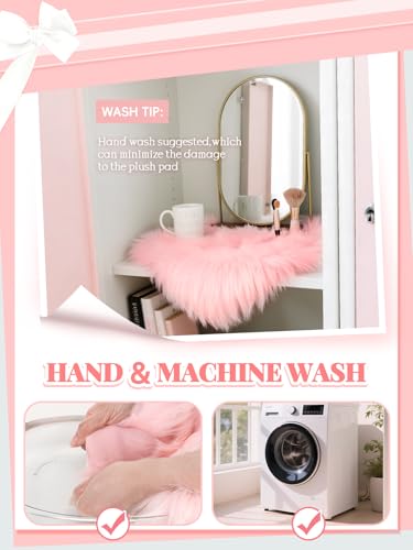Cosweet Pink Locker Decor Rug Set - 2 Pcs, 10" x 10"