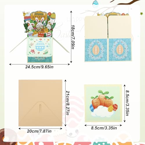 3D Easter Pop Up Card with Bunny & Egg - Greeting Card for All Ages