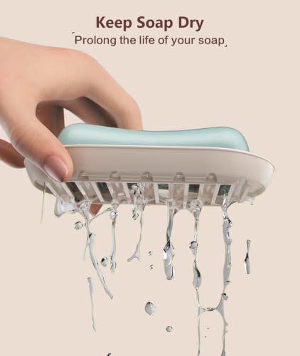 Leakproof Travel Soap Case with Lid - Portable Soap Holder for Gym & Camping