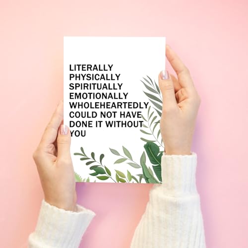 Heartfelt Thank You Card for Boss, Mentor, Friend – 8x5.3in