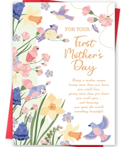 Funny First Mother's Day Card - Cute Gift for New Moms