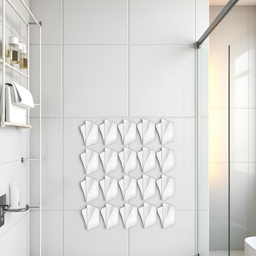 Tustao 10Pcs Wall Mounted Adhesive Pads for Shower Caddy & Storage Racks