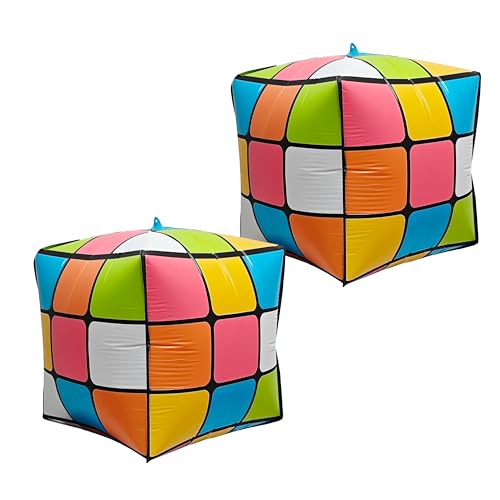 4D Magic Cube Square Inflatable Dice Balloons - 22 Inch (2pcs)