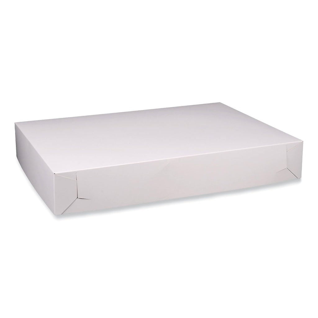 Southern Champion Tray Standard White Bakery Boxes 26X18-1/2X4, 50 Count