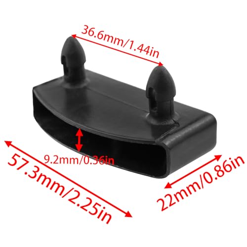 20PCS Black Plastic Bed Slat End Caps for Stability & Protection