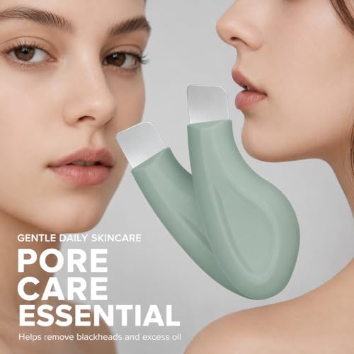 BIDEX Silicone Blackhead Remover & Face Scraper Tool for Sensitive Skin