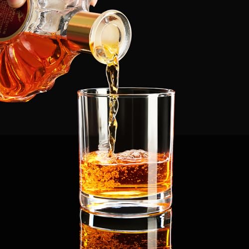 FrutPunch Set of 2 Old Fashioned Whiskey Glasses - Classic Engraved Barware