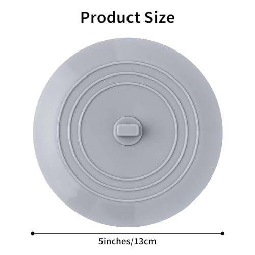 Vaincre 5" Universal Silicone Bathtub Drain Stopper - Leak Proof