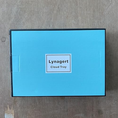 Lynagert Silver Cloud Ceramic Jewelry Trinket Dish for Rings & Earrings