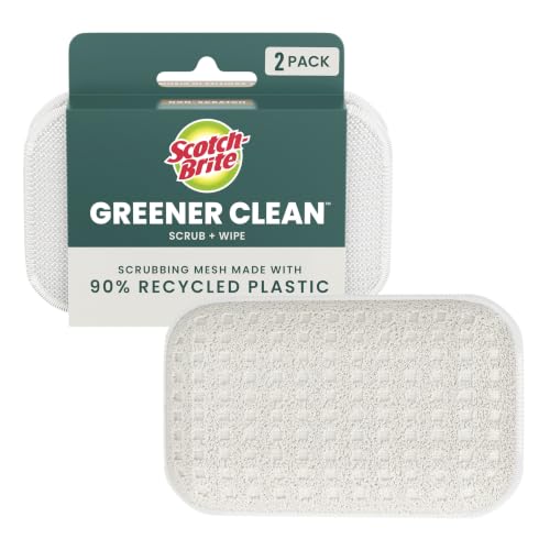 Scotch-Brite Greener Clean Dual Action Dish Scrubber 2-Pack