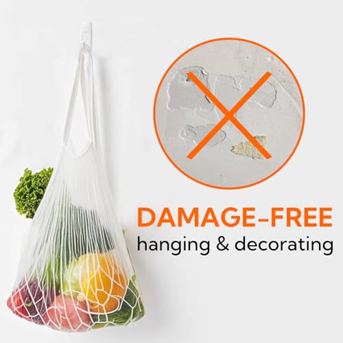 Hookay 5lbs Adhesive Wall Hooks - 7 Heavy-Duty Hooks & 12 Strips