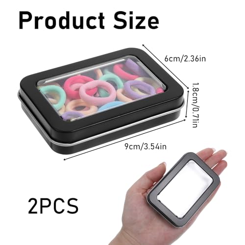 Travel Cotton Swab Holder Case - 2pcs Portable Floss Picks Storage