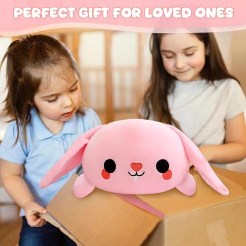 Weighted Bunny Stuffed Animal - Soft Plush Sensory Pillow for Kids & Adults