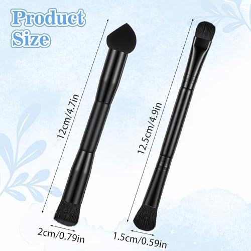 Dual Ended Hairline Powder Brush Set 2PCS Root Touch Up Sponge Tool