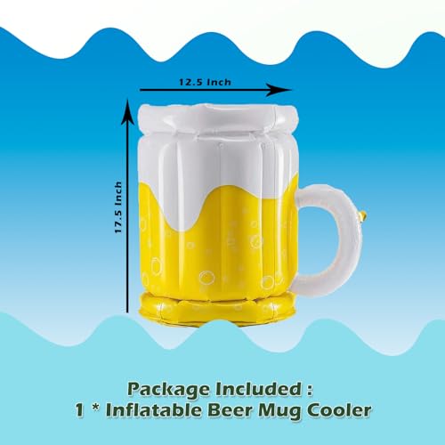 Giant Inflatable Beer Cooler Mug - 17.5 Inch Party Accessory