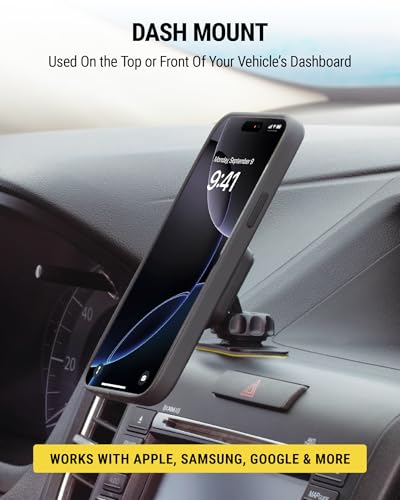 Scosche MagicMount Magnetic Car Phone Mount for Dashboard - Pack of 2
