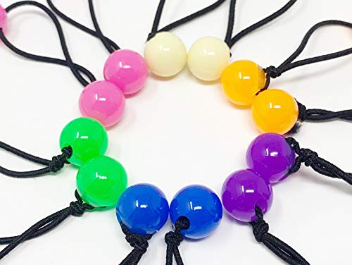 Tara Girls Twin Bead Ponytail Elastics Cute Multi Design Hair Ties Medium