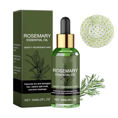 Organic Rosemary Hair Growth Oil & Scalp Treatment with Shower Cap