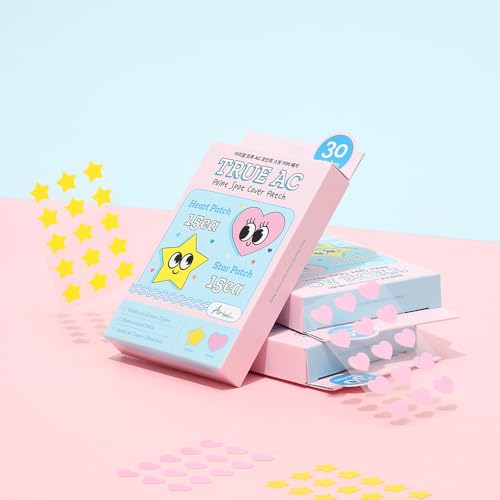 Ariul True AC Hydrocolloid Pimple Patches Star & Heart Blemish Spot Cover