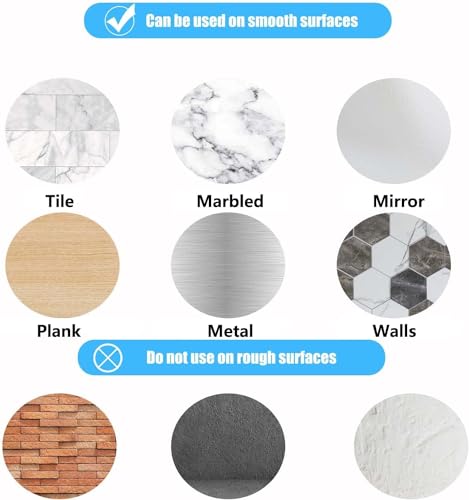 AccEncyc 65mm Mushroom Head Suction Cups - Heavy Duty PVC Sucker Pads (12 Pcs)